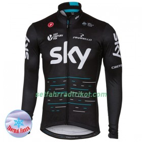 Radtrikot 2017 Team Sky Winter Thermal Fleece N001